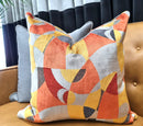 Picasso velvet pillow cover, colour spice, modern geometric velvet, abstract pattern, mid-century modern