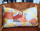 Picasso velvet pillow cover, colour spice, modern geometric velvet, abstract pattern, mid-century modern