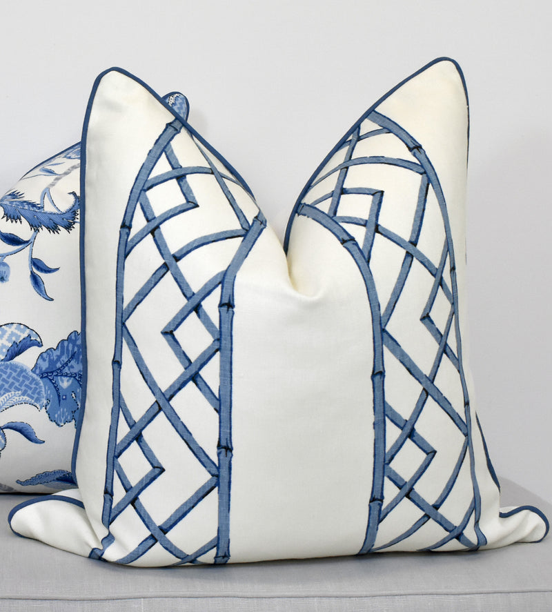 Bamboo Trellis Ultramarine
